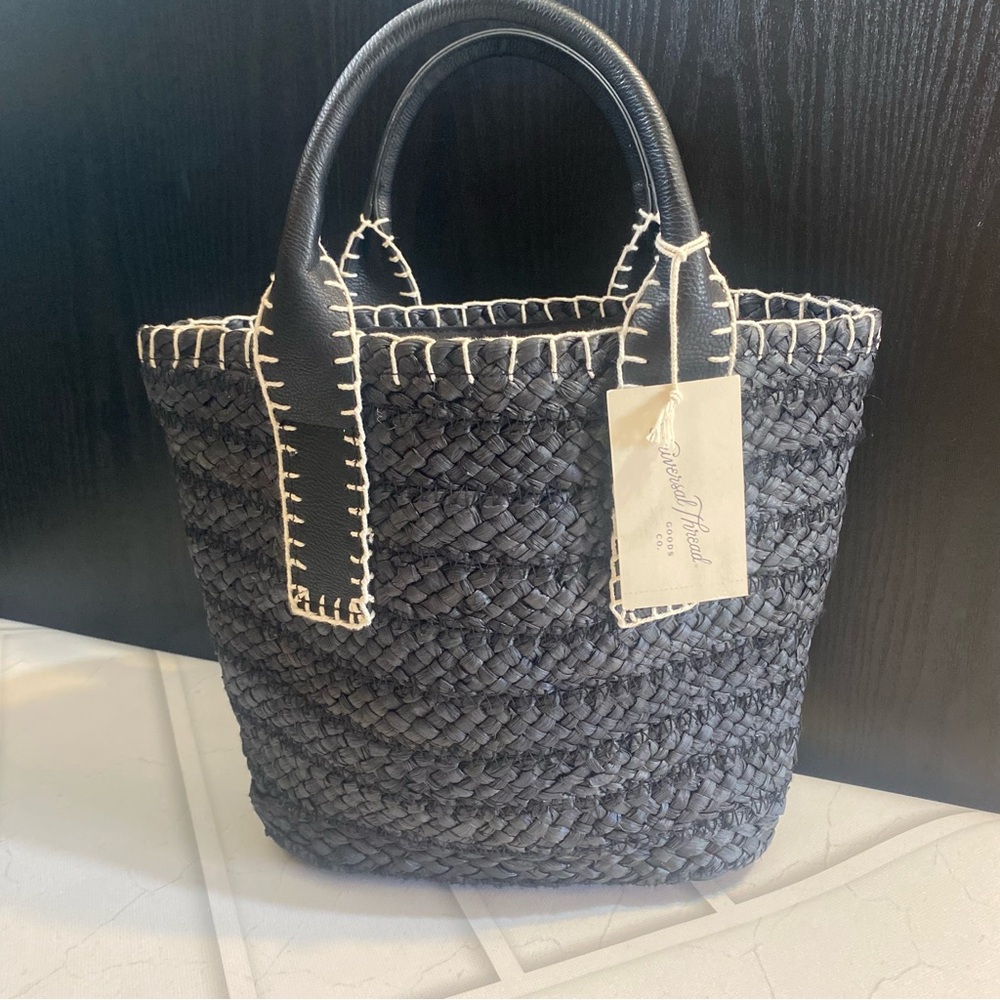 NWT Universal Thread Black Woven Satchel/Handbag